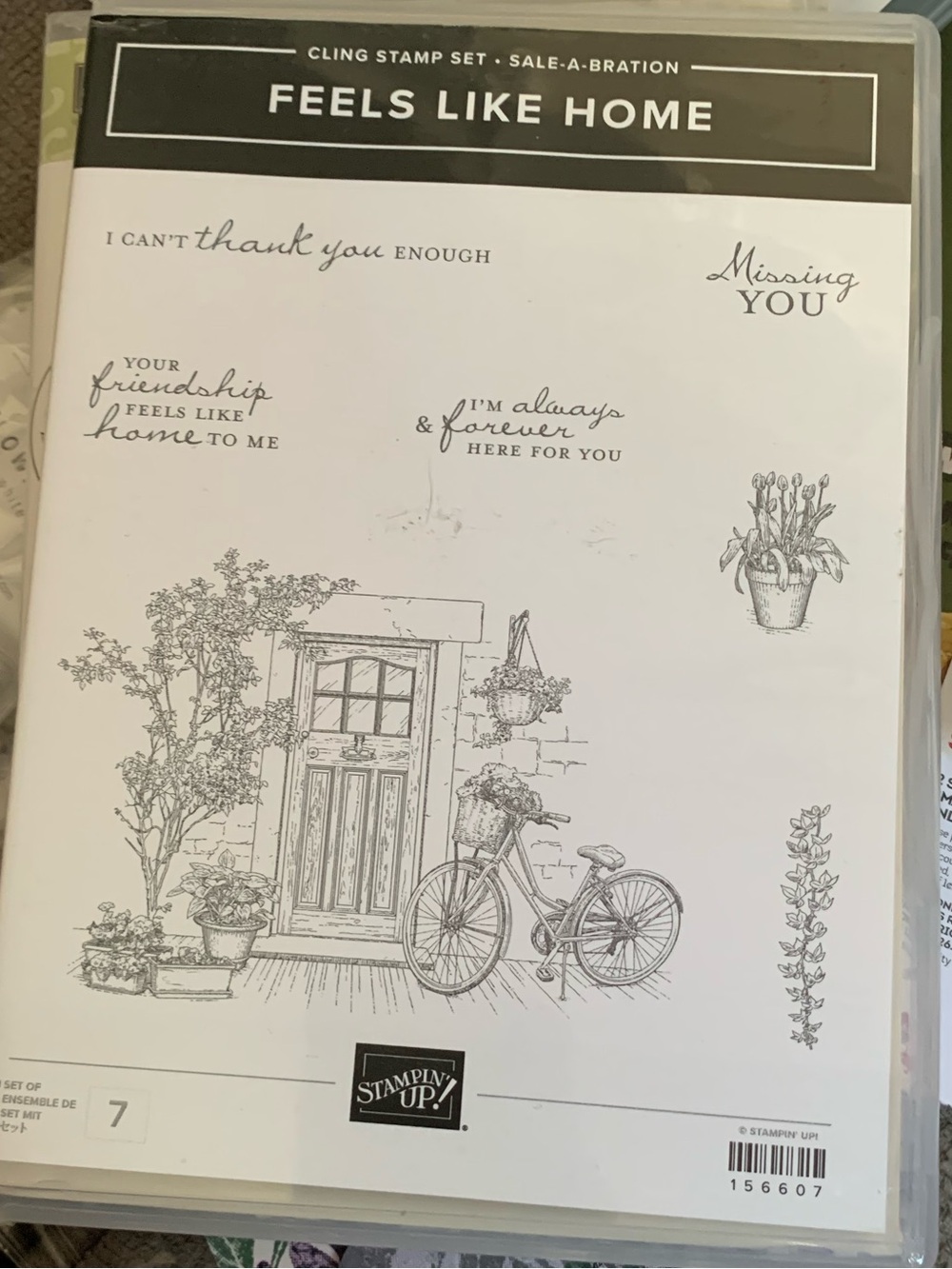 Stampin' Up! Feels Like Home Cling Stamp Set